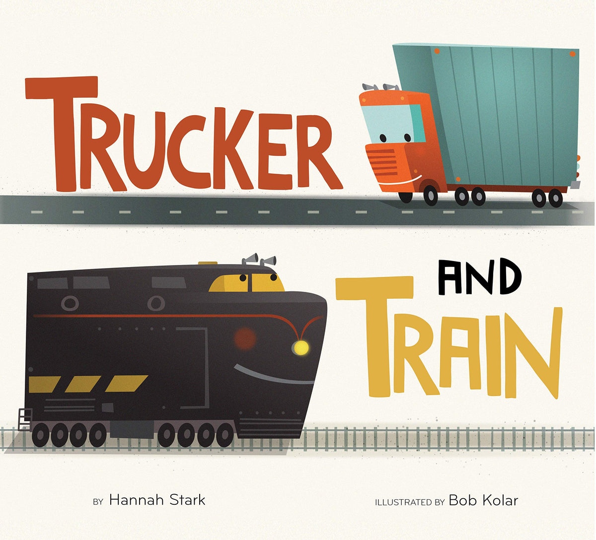 Trucker and Train by Hannah Stark
