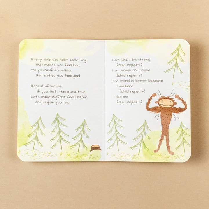Slumberkins Bigfoot Snuggler and Book Set- Self-Esteem Collection