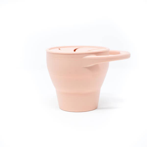 Foldable Silicone Snack Cup - Clay