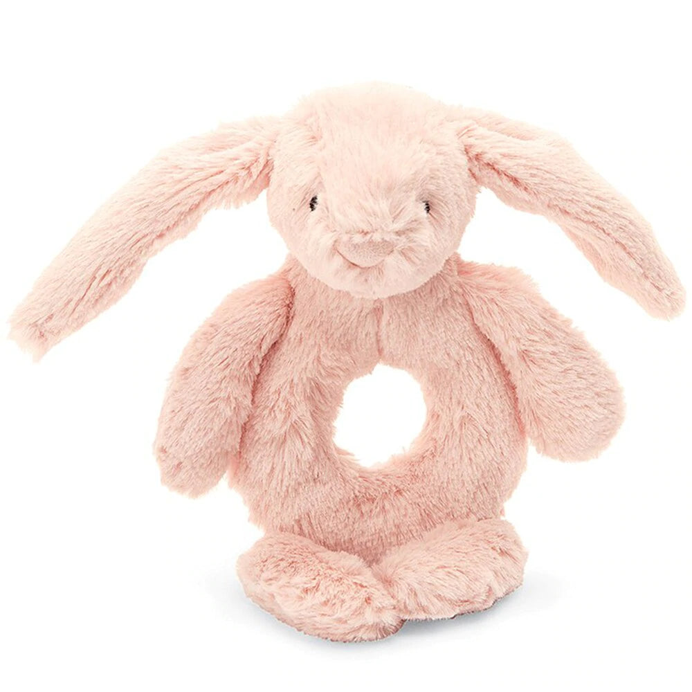 Jellycat Bashful Bunny Ring Rattle in Blush