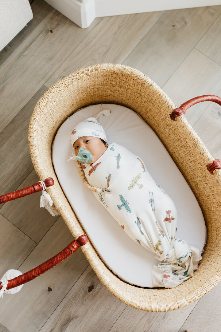 Copper Pearl Knit Swaddle Blanket- Ace