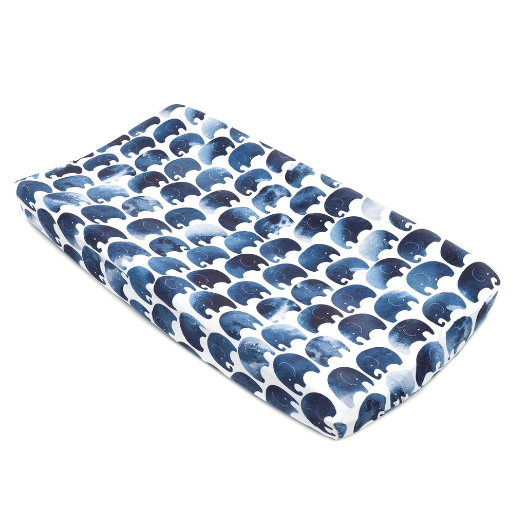 Oilo Jersey Changing Pad Cover - Elephant