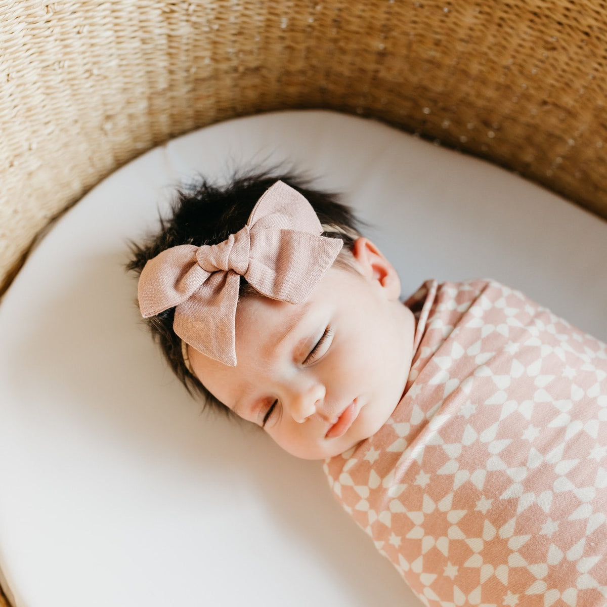 Copper Pearl Knit Swaddle Blanket | Star