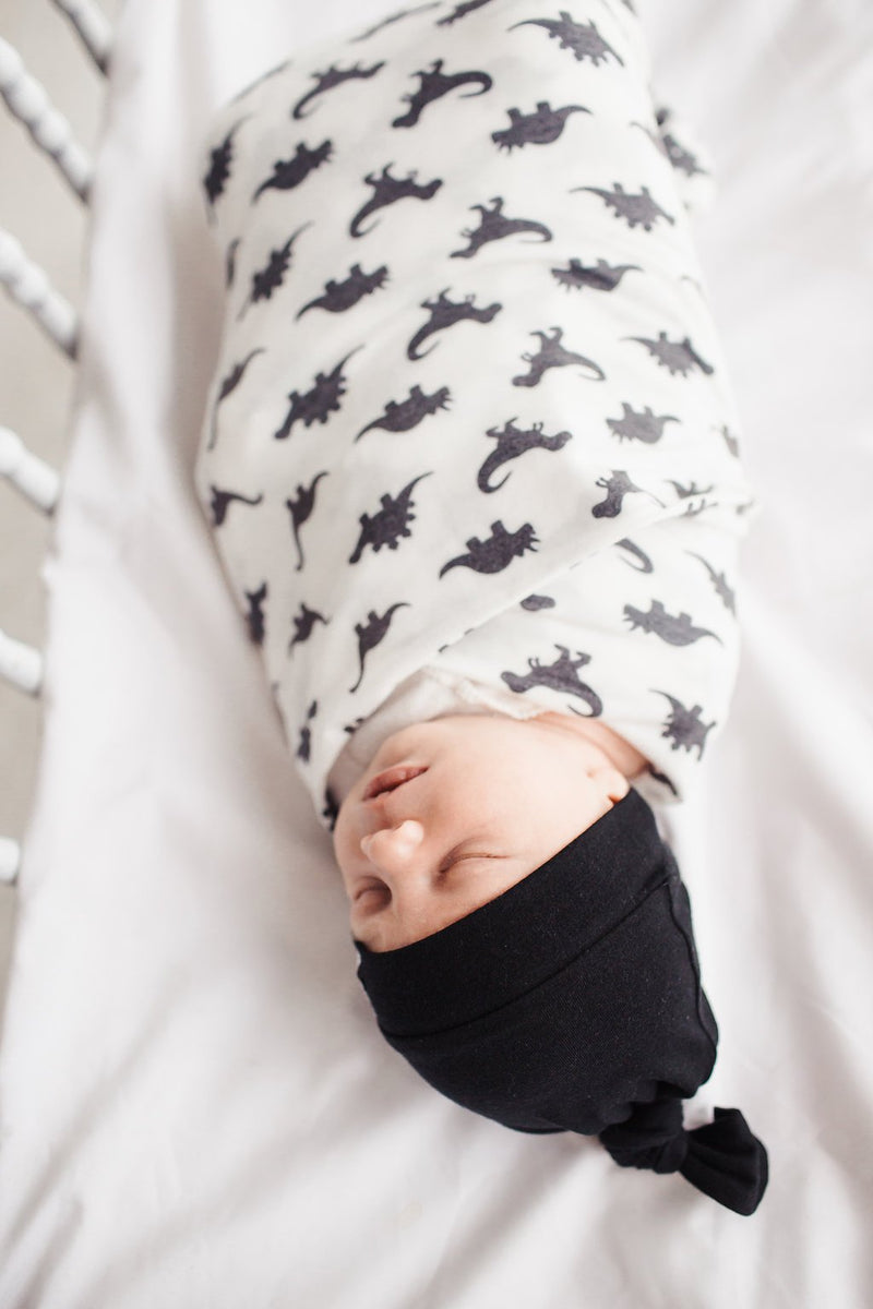Copper Pearl Top Knot Hat - Midnight