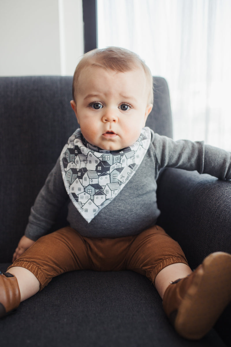 Copper Pearl Baby Bandana Bibs - Urban