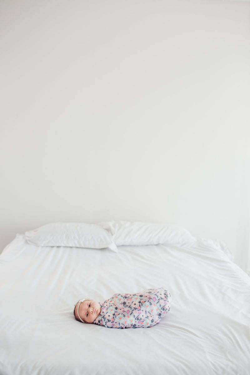 Copper Pearl Knit Swaddle Blanket - Morgan