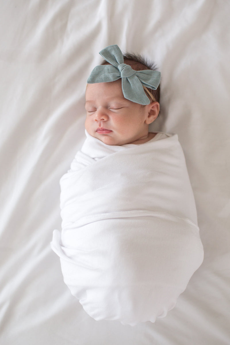 Copper Pearl Knit Swaddle Blanket - Dove