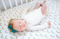 Copper Pearl Cotton Fitted Crib Sheet - Daydream