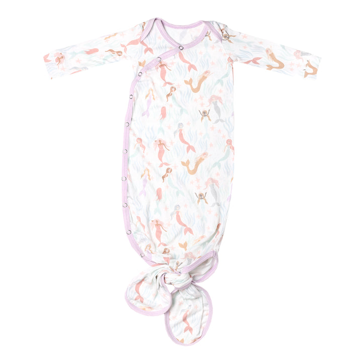 Copper Pearl Knotted Gown- Coral