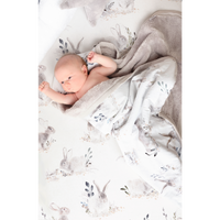 Oilo Jersey Crib Sheet - Cottontail