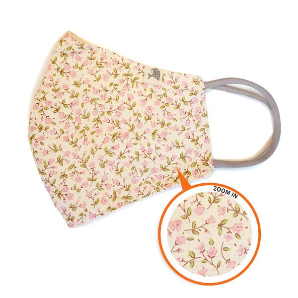 Reusable/washable Cotton Face Mask for kids and adults w/Elastic Ear Loops - Print