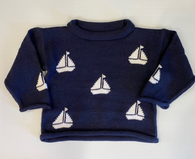 Claver - Sailboats Sweater