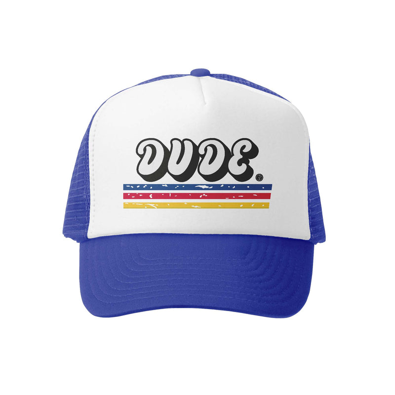 Grom Squad Trucker Hat - Dude (aqua/white)