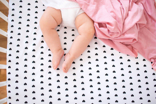 Cotton Fitted Crib Sheet - Smitten - Copper Pearl - 2