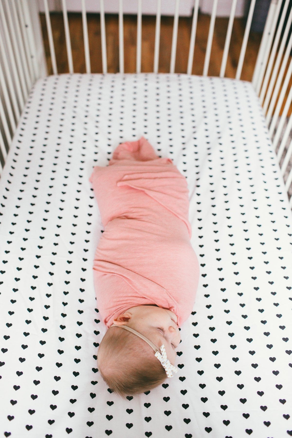 Cotton Fitted Crib Sheet - Smitten - Copper Pearl - 3