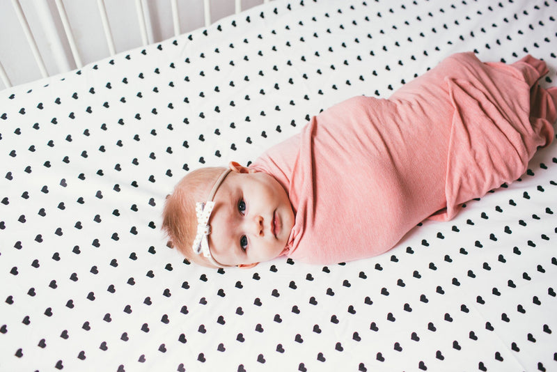 Cotton Fitted Crib Sheet - Smitten - Copper Pearl - 5