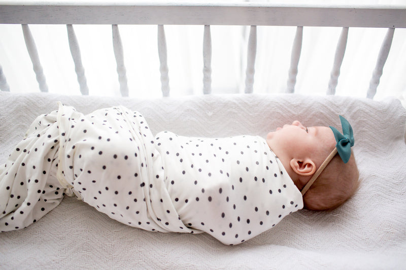 Copper Pearl Knit Swaddle Blanket - Willow