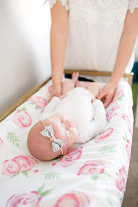 Copper Pearl Diaper Changing Pad Cover - Grace