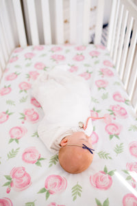 Cotton Fitted Crib Sheet - Grace - Copper Pearl - 2
