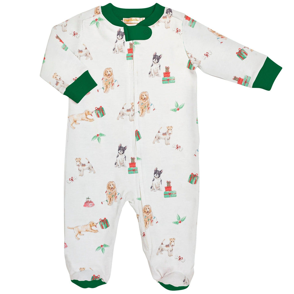 Baby Club Chic Holiday Presents Zipped Footie