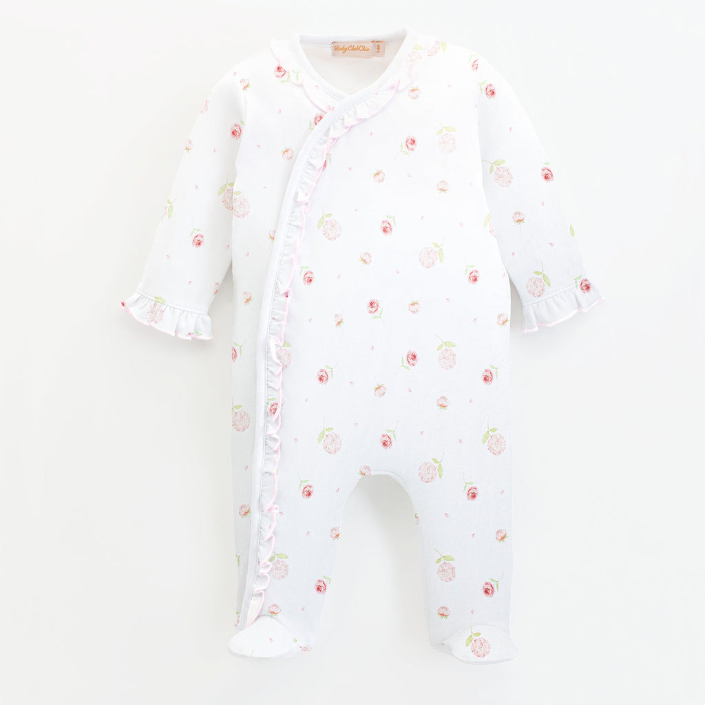 Baby Club Chic Romantic Roses Footie with Ruffle