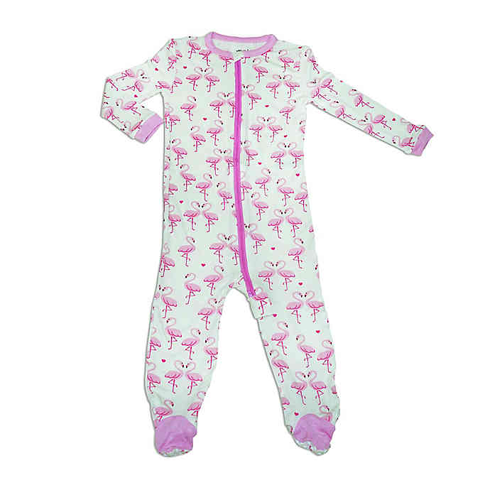 Silkberry Baby Footed Sleeper - Flamingo Love – Baby Go Round, Inc.