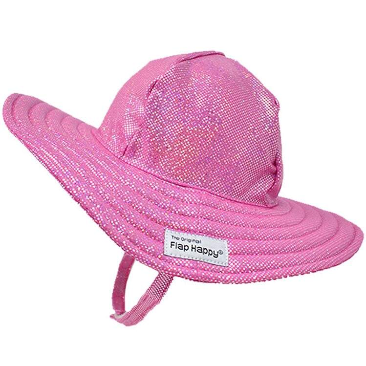Flap Happy UPF 50+ Summer Splash Swim Hat - Pink Sparkle