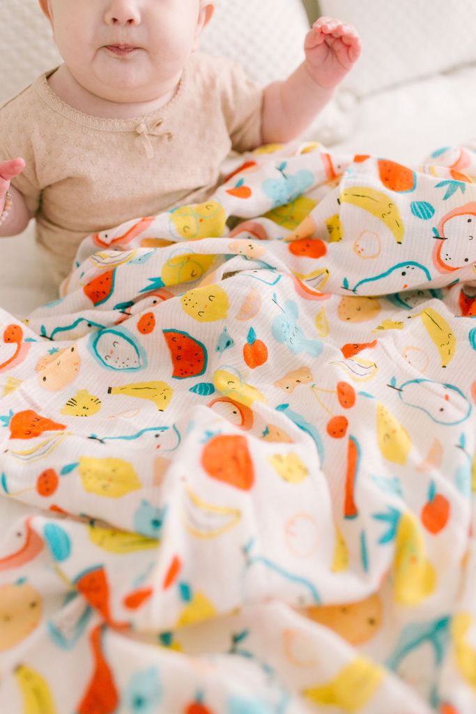 Loulou Lollipop Muslin Swaddle Cutie Fruits – Baby Go Round,