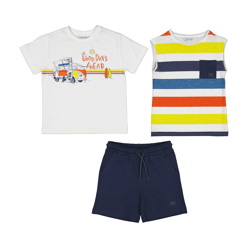 Mayoral Boys Knit set with 2 t-shirts - Good Days Ahead