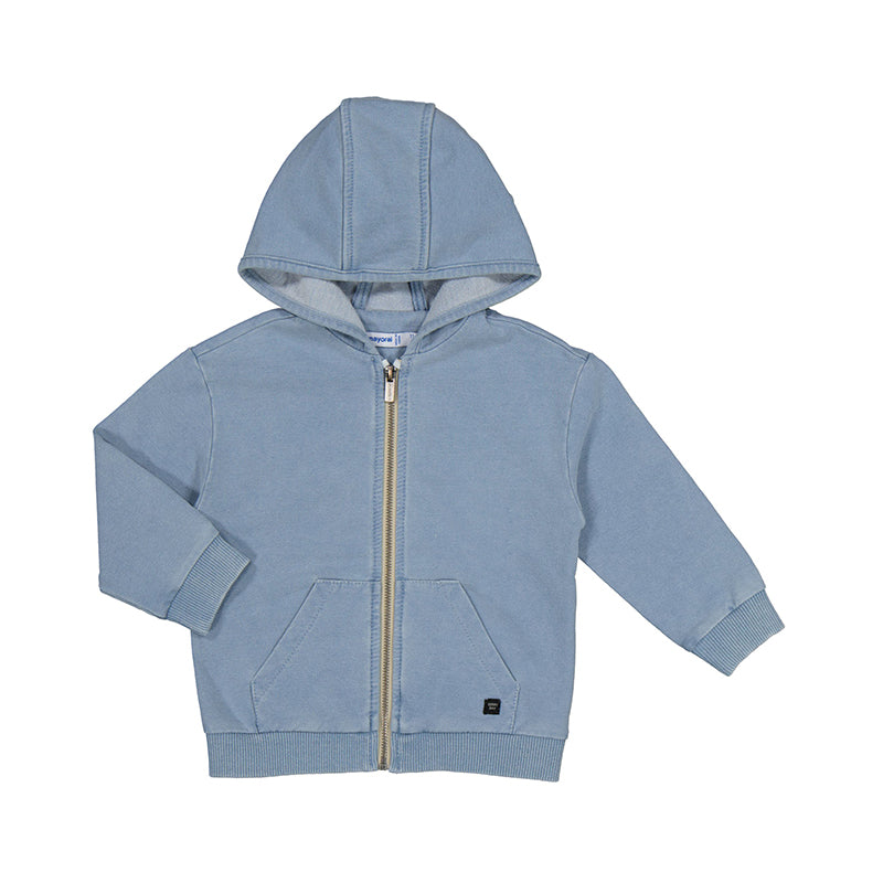 Mayoral Fleece Denim Pullover - Claro light blue