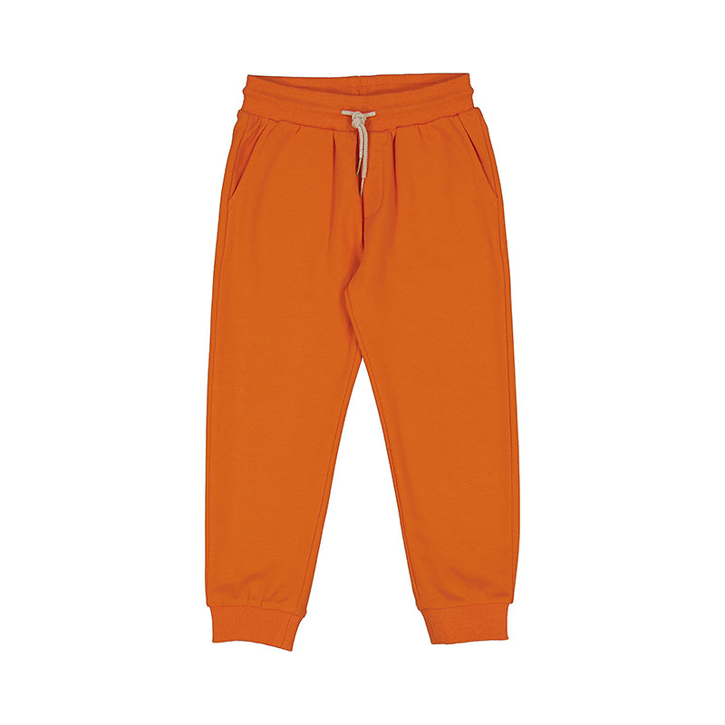 Mayoral Basic Cuffed Fleece Trousers - Orange