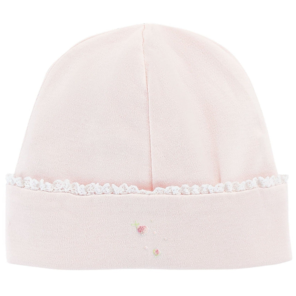 Baby Club Chic Spring Flowers Hat with Lace Trim
