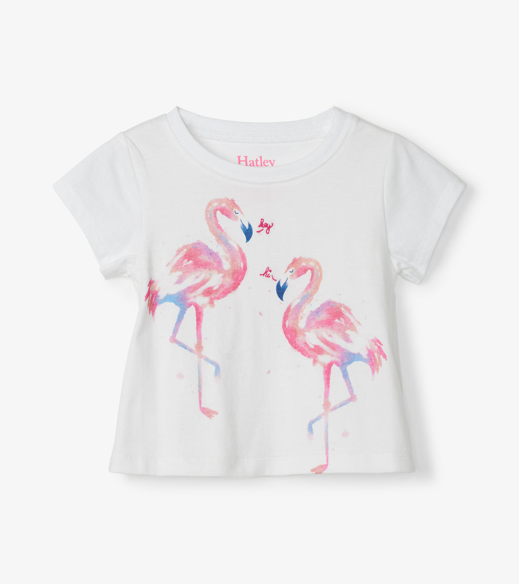 Hatley Baby Tee & Legging Set - Fancy Flamingos
