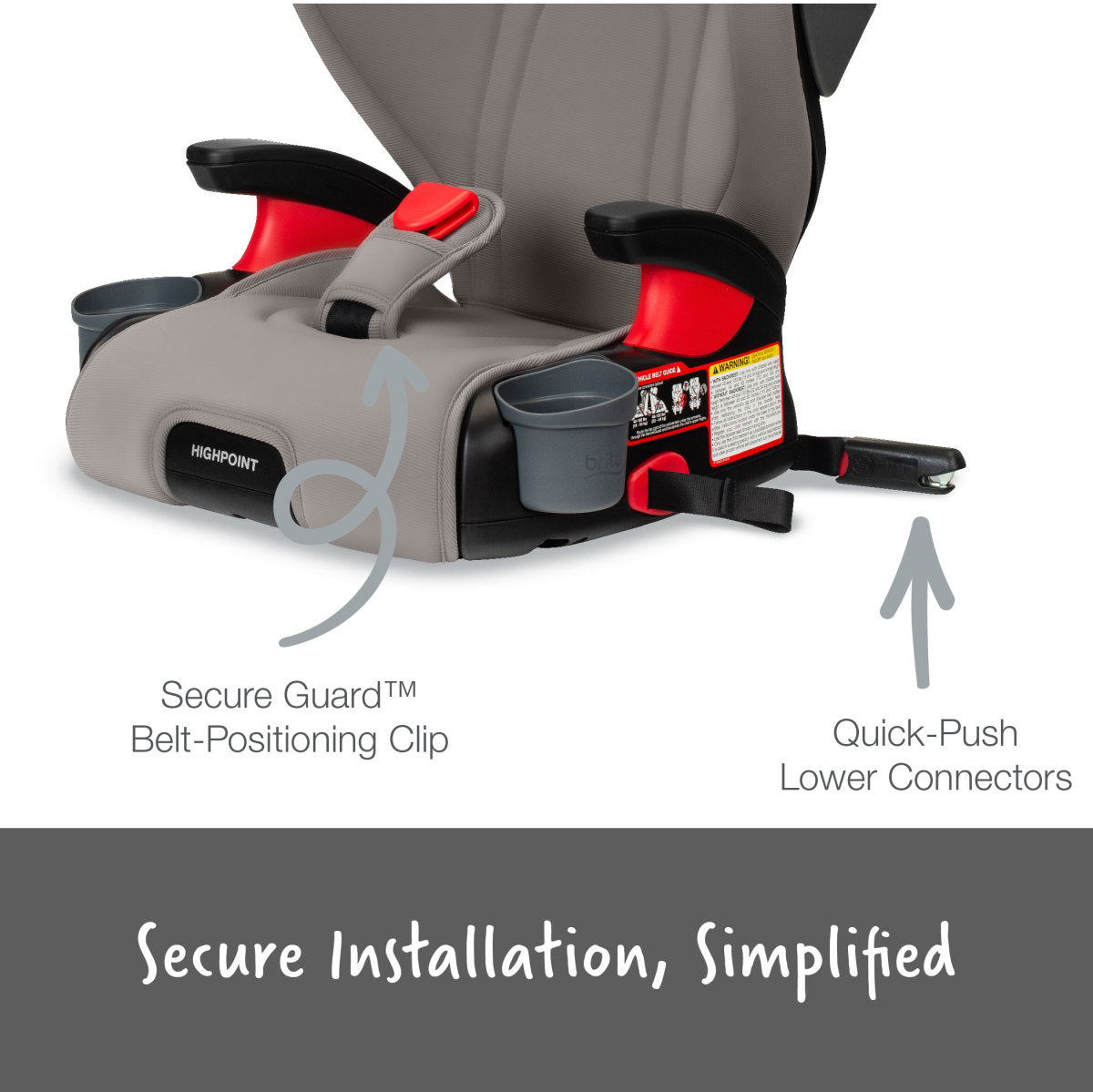 britax highpoint belt-positioning booster Britax Highpoint 2-Stage Belt-Positioning Booster Seat