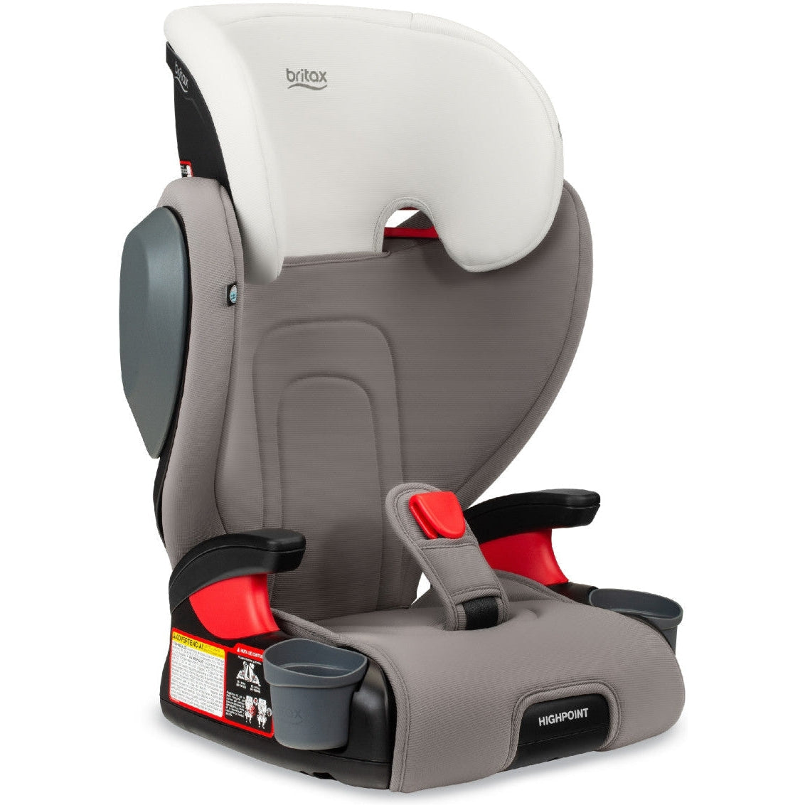 Booster seat with belt clearance