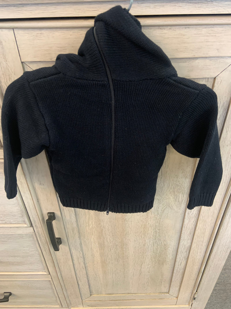 Carriage Boutique Zip Back Sweater - Navy Whale