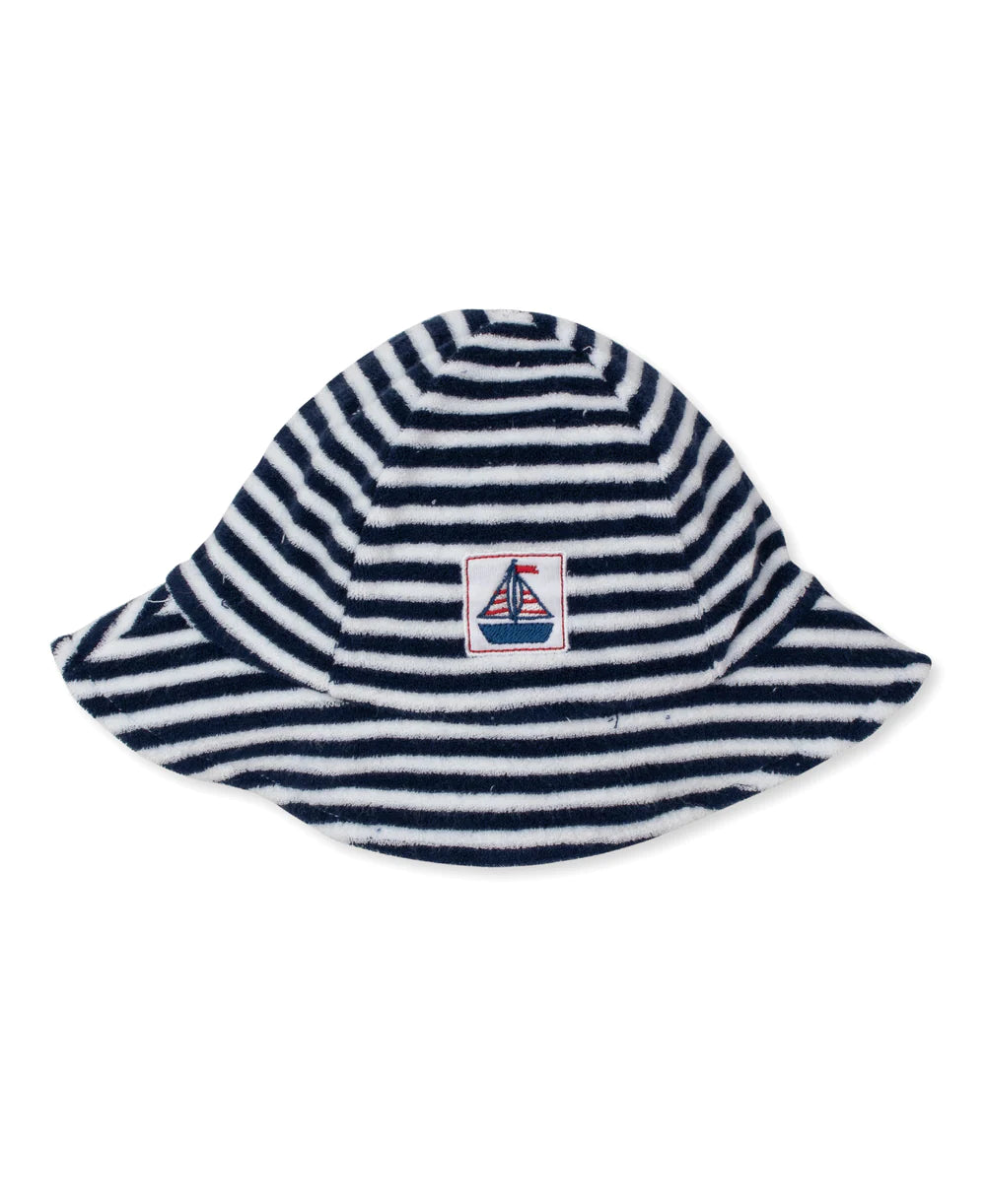 Kissy Kissy Sails n Whales Terry Stripe Sunhat