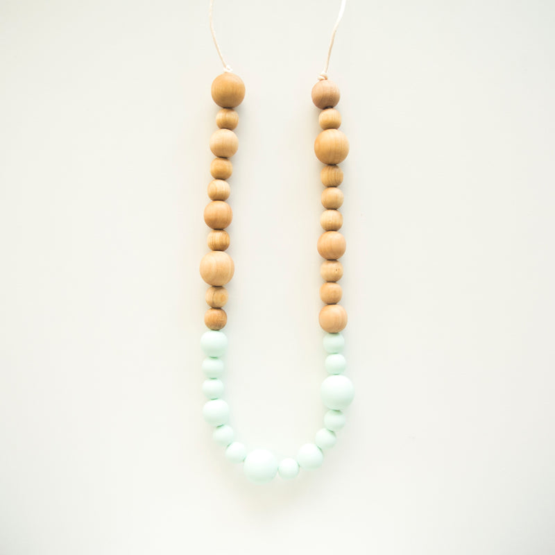 Loulou Lollipop Leia Wood + Silicone Teething Necklace