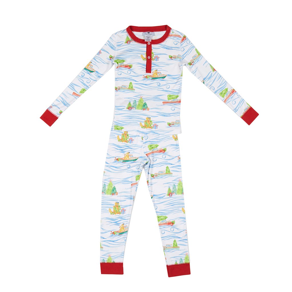 Nantucket Kids Santa Paws Pajama Set