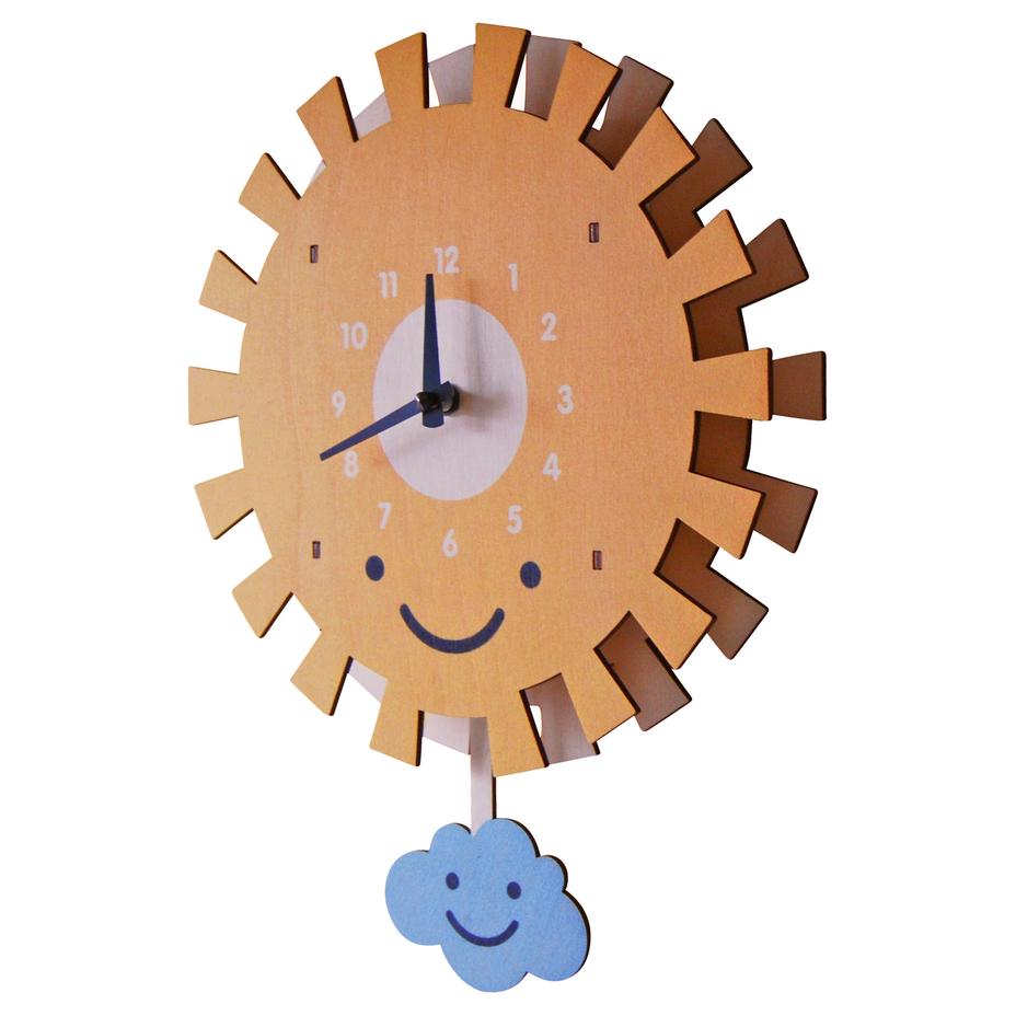 Modern Moose Pendulum Clock - Sun