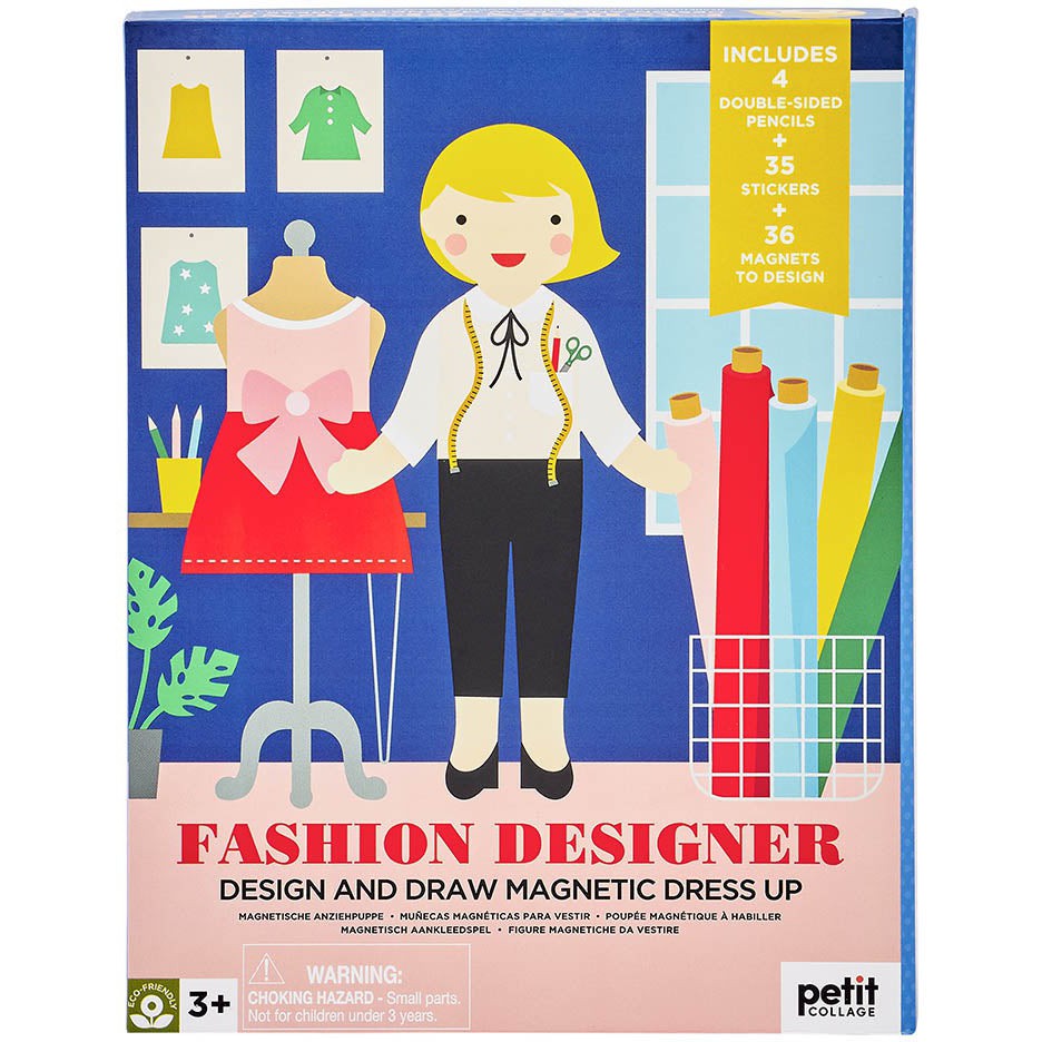 Petit Collage Fashion Designer Magnetic Dress Up Play Set – Baby Go Round,  Inc