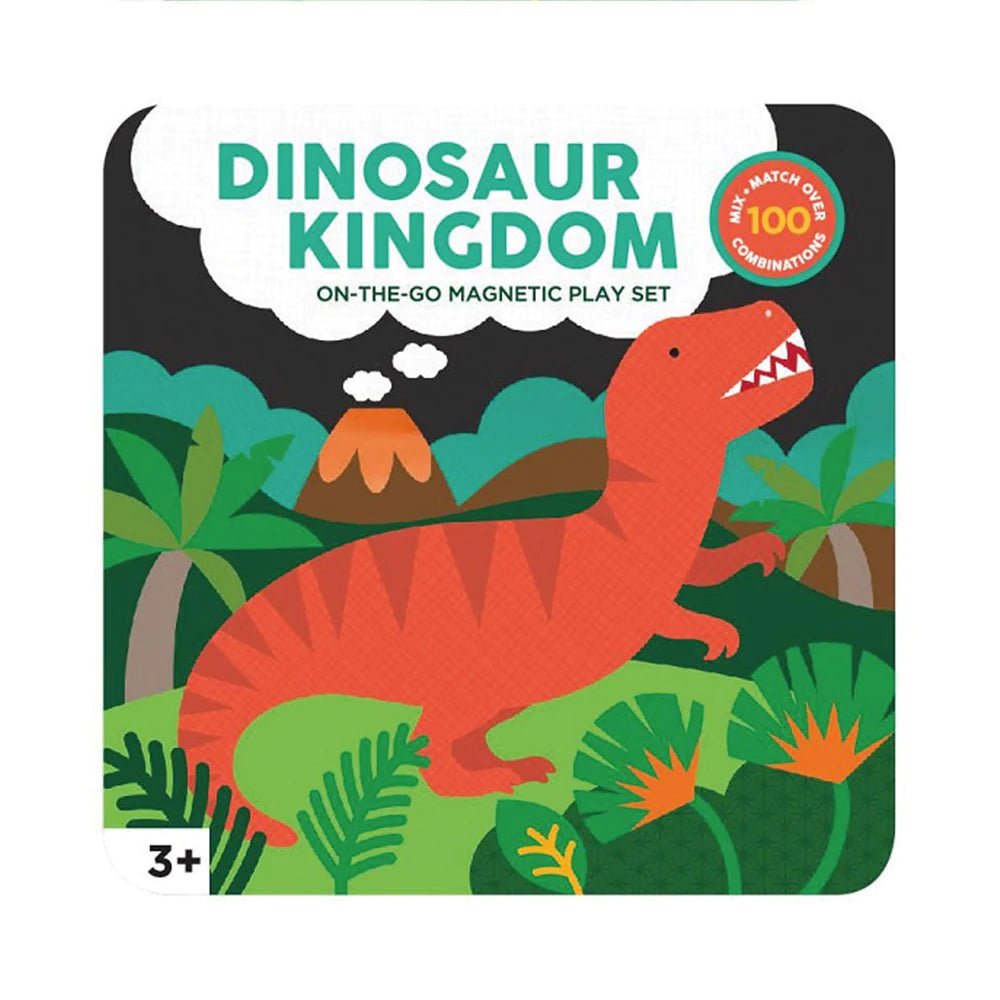 Petit Collage Dinosaur Kingdom On-The-Go Magnetic Play set