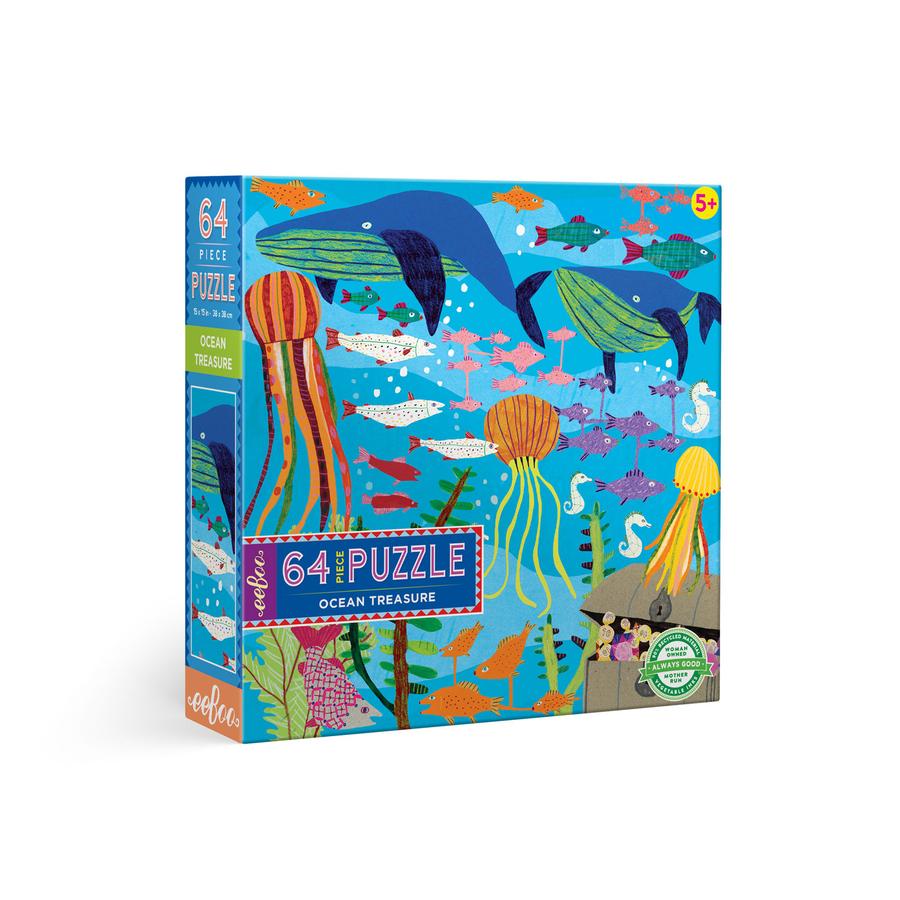 eeBoo Ocean Treasures 64 Piece Puzzle