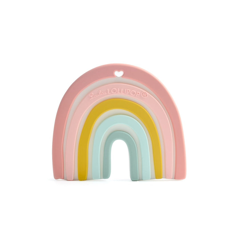 Loulou Lollipop Pastal Rainbow Silicone Teether
