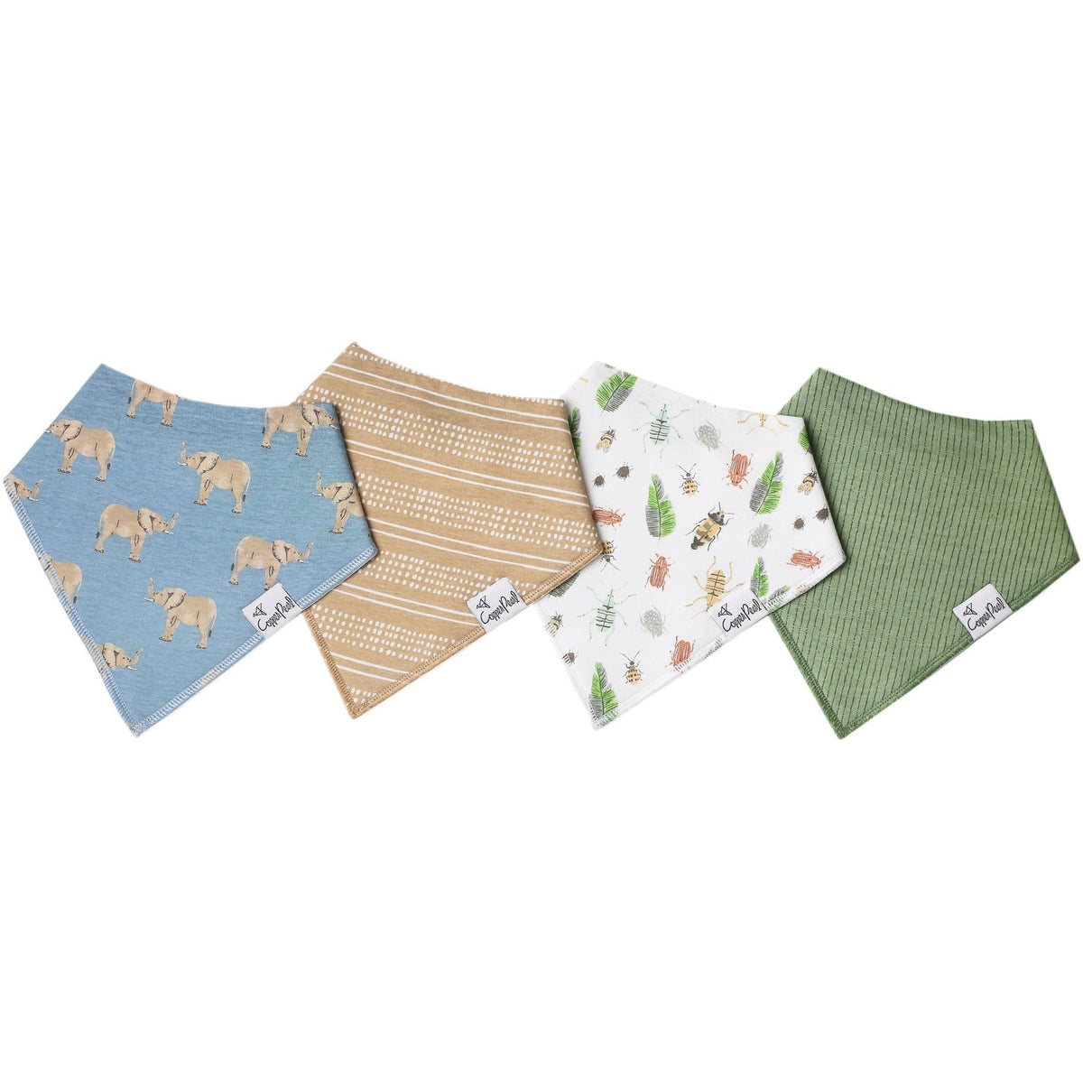 Copper Pearl Baby Bandana Bibs | Peanut