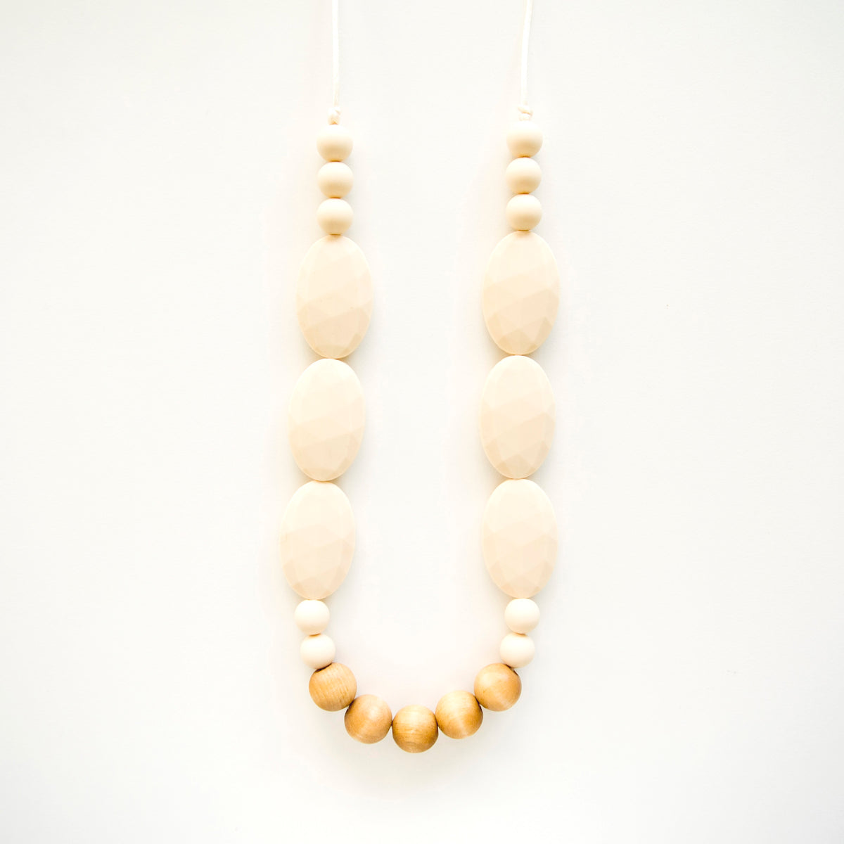 Loulou Lollipop Petunia Wood + Silicone Teething Necklace