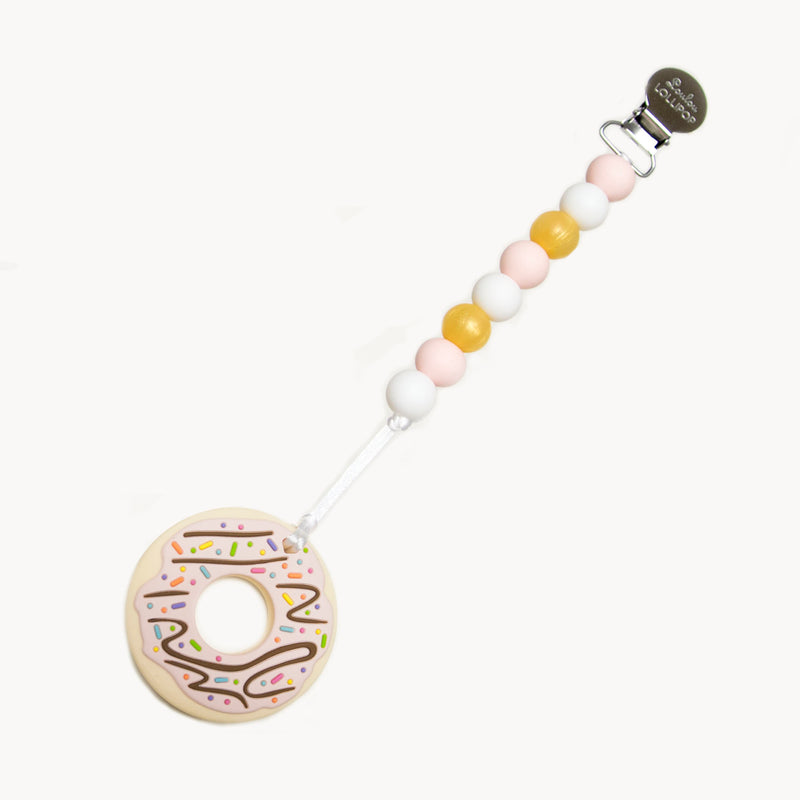 Loulou Lollipop Classic Donut Teether with Holder Set