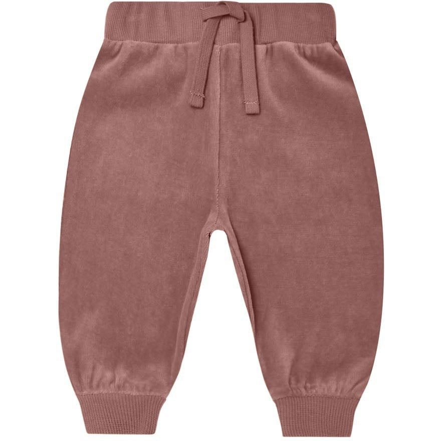 Quincy Mae Velour Relaxed Sweatpant || Fig