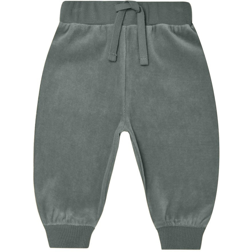Quincy Mae Velour Relaxed Sweatpant | Dusk