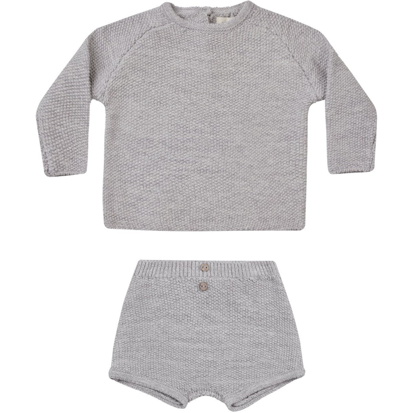 Quincy Mae Summer Knit Set Heathered Periwinkle